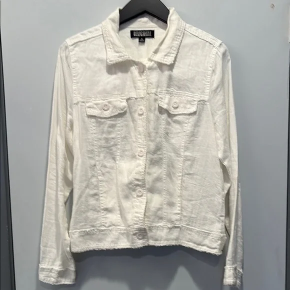 New Nicole Miller White Linen Jacket - Picture 2 of 8